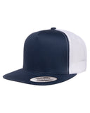 Yupoong-6006-Adult 5-Panel Classic Trucker Cap-NAVY/ WHITE