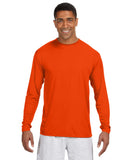 A4-N3165-Cooling Performance Long Sleeve T Shirt-ATHLETIC ORANGE
