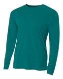 A4-N3165-Cooling Performance Long Sleeve T Shirt-TEAL