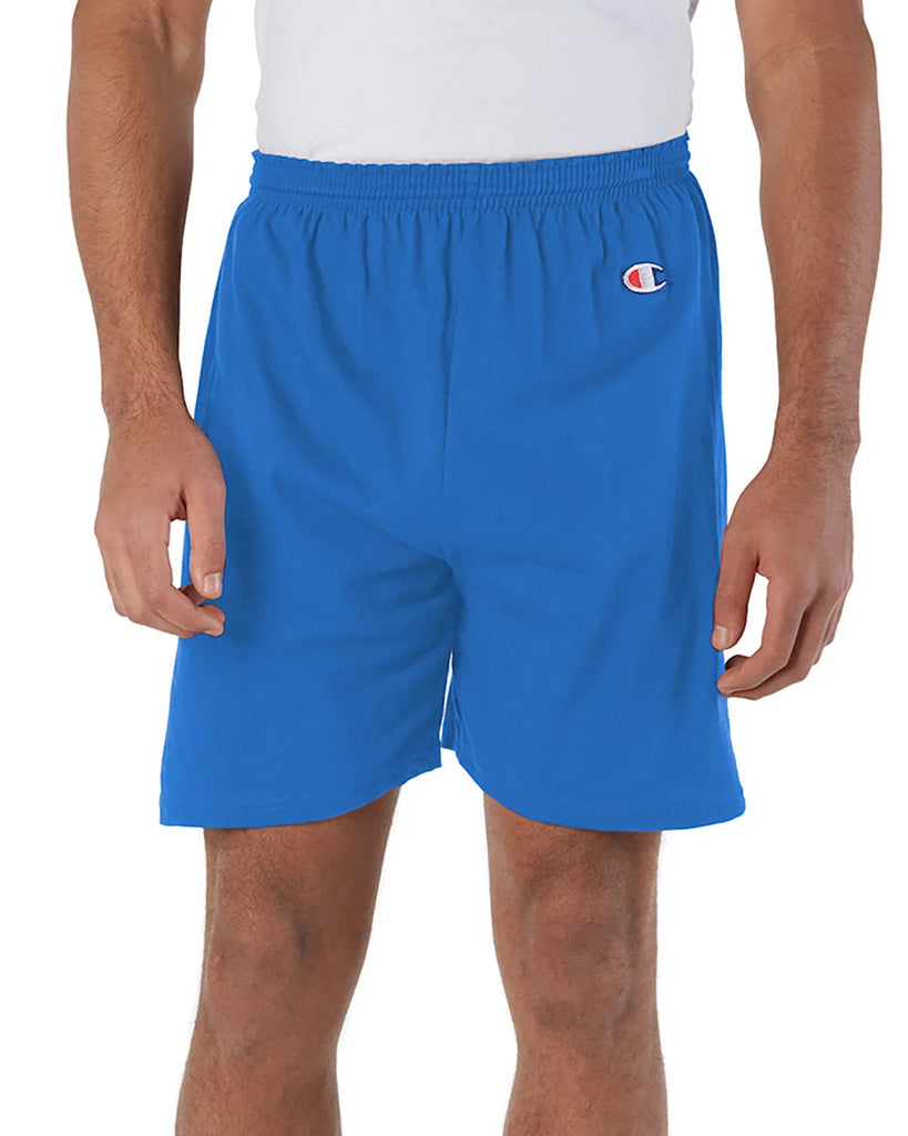 Champion-8187-Adult Cotton Gym Short-ROYAL BLUE