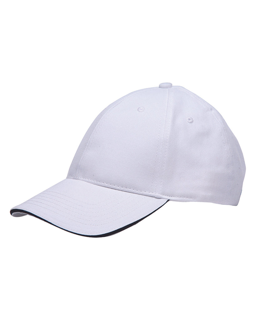 100% Brushed Cotton Twill Structured Sandwich Cap