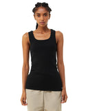 Bella + Canvas-1081-Micro Ribbed Tank-SOLID BLK BLEND