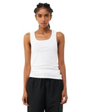 Bella + Canvas-1081-Micro Ribbed Tank-SOLID WHT BLEND