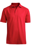 Blended Pique Short Sleeve Polo-RED