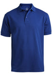 Blended Pique Short Sleeve Polo-ROYAL