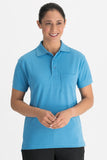 Blended Pique Short Sleeve Polo With Pocket-MARINA BLUE