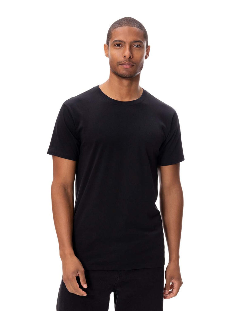 Threadfast Apparel-180A-Ultimate Cotton T Shirt-BLACK