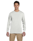 Jerzees-21ML-Dri Power Sport Long Sleeve T Shirt-WHITE