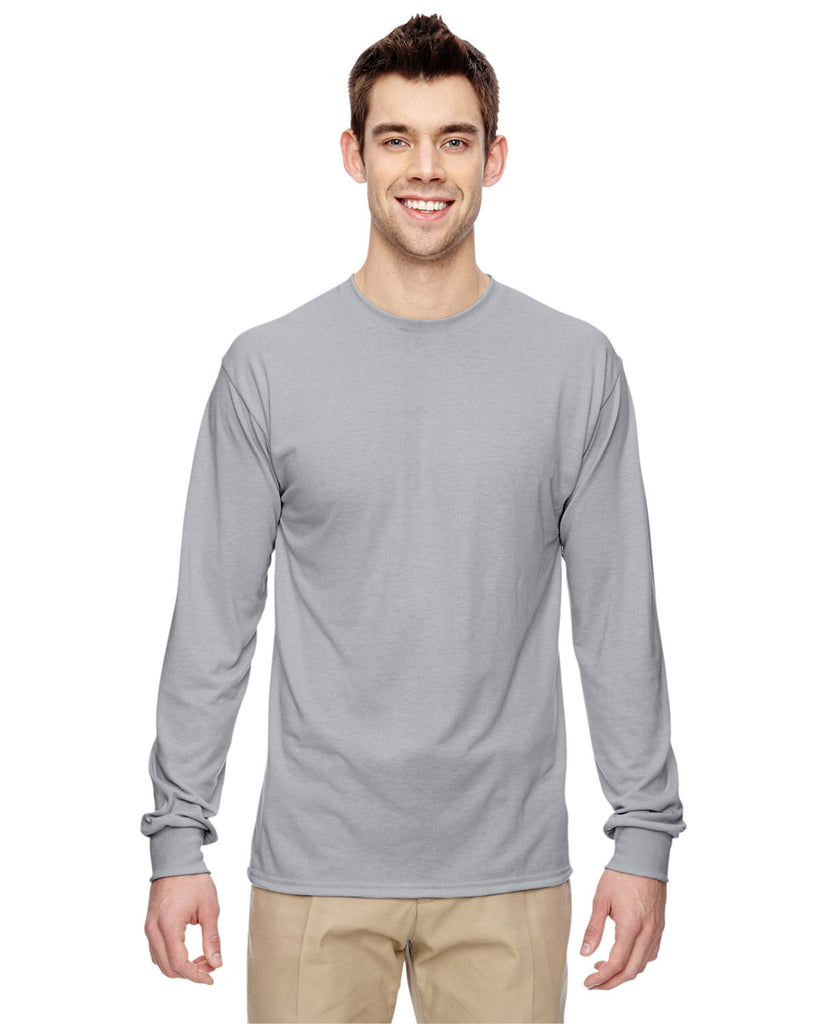 Jerzees-21ML-Dri Power Sport Long Sleeve T Shirt-SILVER