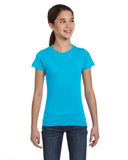 LAT-2616-Girls' Fine Jersey T Shirt-AQUA