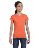 LAT-2616-Girls' Fine Jersey T Shirt-PAPAYA