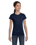 LAT-2616-Girls' Fine Jersey T Shirt-NAVY