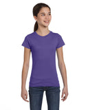 LAT-2616-Girls' Fine Jersey T Shirt-PURPLE