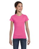 LAT-2616-Girls' Fine Jersey T Shirt-RASPBERRY