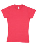 LAT-2616-Girls' Fine Jersey T Shirt-VINTAGE RED