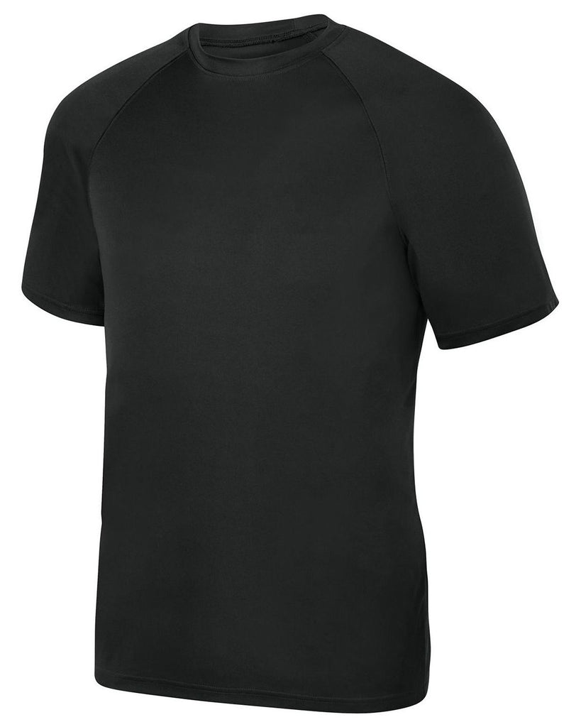 Augusta Sportswear-2790-Attain Wicking Short Sleeve T Shirt-BLACK