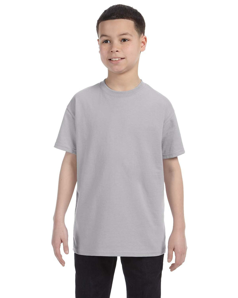 Jerzees-29B-Youth Dri Power Active T Shirt-SILVER