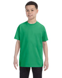 Jerzees-29B-Youth Dri Power Active T Shirt-IRISH GREEN HTHR