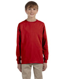 Jerzees-29BL-Youth Dri Power Active Long Sleeve T Shirt-TRUE RED