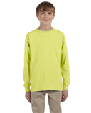 Jerzees-29BL-Youth Dri Power Active Long Sleeve T Shirt-SAFETY GREEN