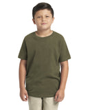 Next Level Apparel-3310-Youth Boys? Cotton Crew-MILITARY GREEN