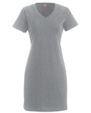 LAT-3522-V Neck Cover Up-HEATHER