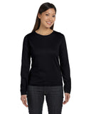 LAT-3588-Premium Jersey Long Sleeve T Shirt-BLACK
