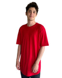 Next Level Apparel-3602-Cotton Long Body Crew-RED
