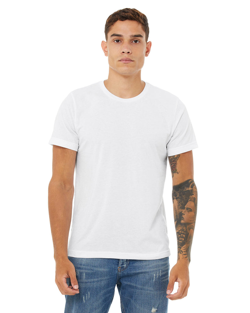 Bella + Canvas-3650-Poly Cotton Short Sleeve T Shirt-WHITE