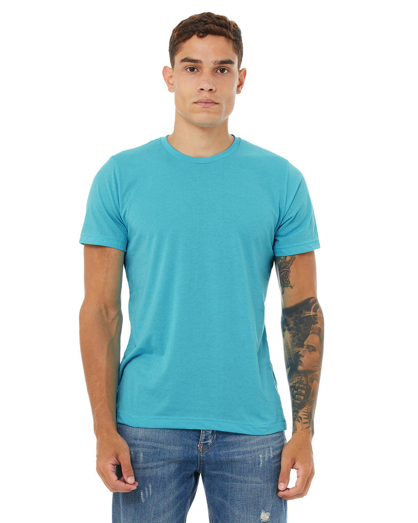 Bella + Canvas-3650-Poly Cotton Short Sleeve T Shirt-TURQUOISE