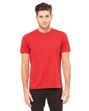 Bella + Canvas-3650-Poly Cotton Short Sleeve T Shirt-RED SPECKLED