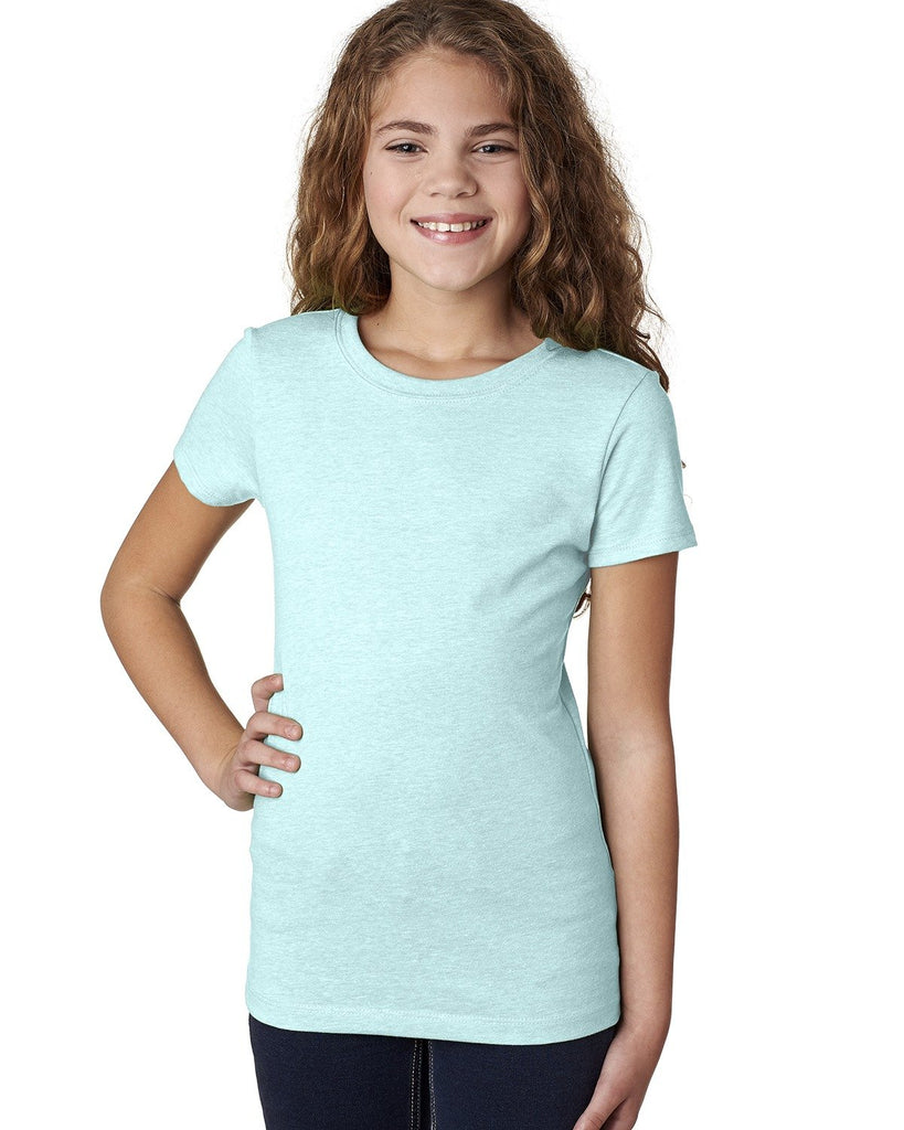Next Level Apparel-3712-Youth Princess Cvc T Shirt-ICE BLUE
