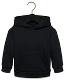Bella + Canvas-3719T-Toddler Sponge Fleece Pullover Hooded Sweatshirt-BLACK