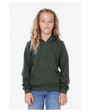 Bella + Canvas-3719Y-Youth Sponge Fleece Pullover Hooded Sweatshirt-HEATHER FOREST