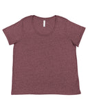 LAT-3816-Curvy Fine Jersey T Shirt-SANGRIA BLACKOUT