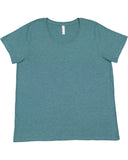 LAT-3816-Curvy Fine Jersey T Shirt-SURF BLACKOUT