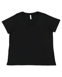 LAT-3816-Curvy Fine Jersey T Shirt-BLENDED BLACK