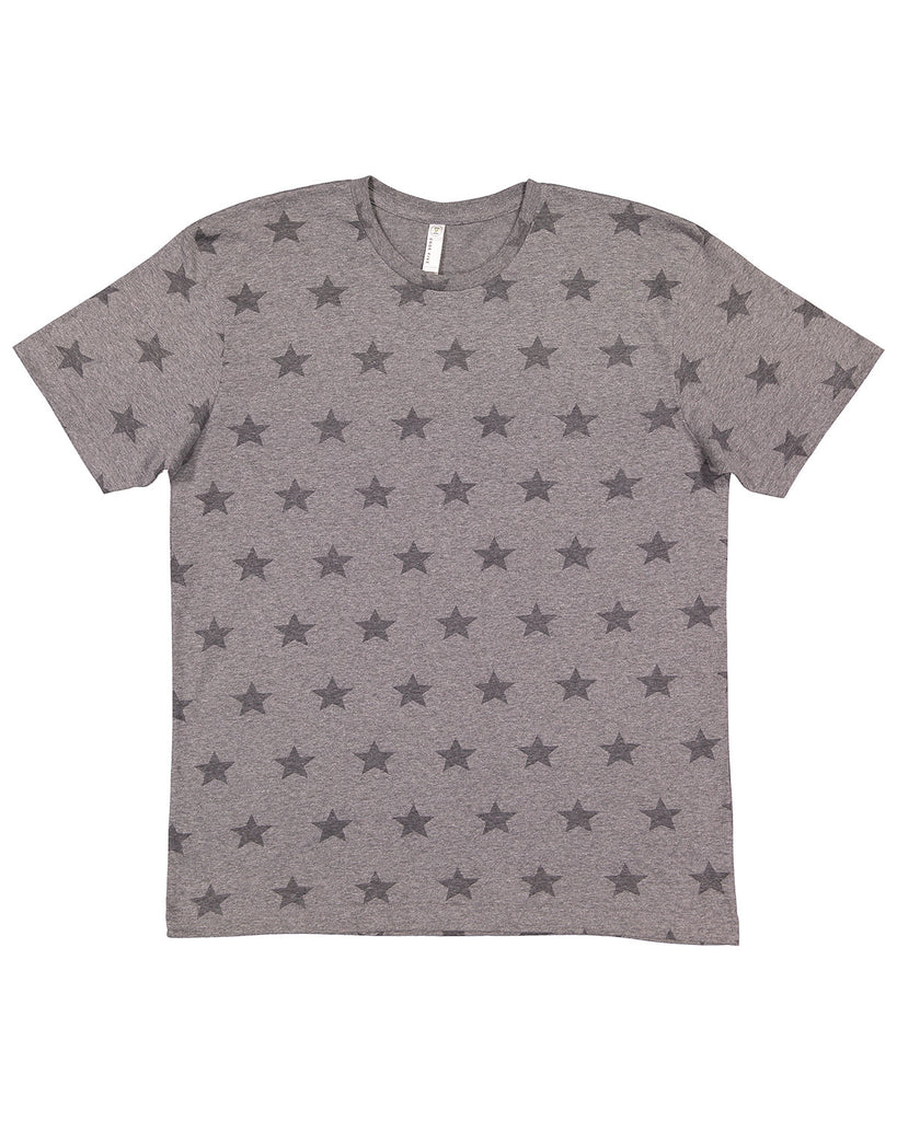 Code Five-3929-Mens' Five Star T Shirt-GRAN HTHR STAR