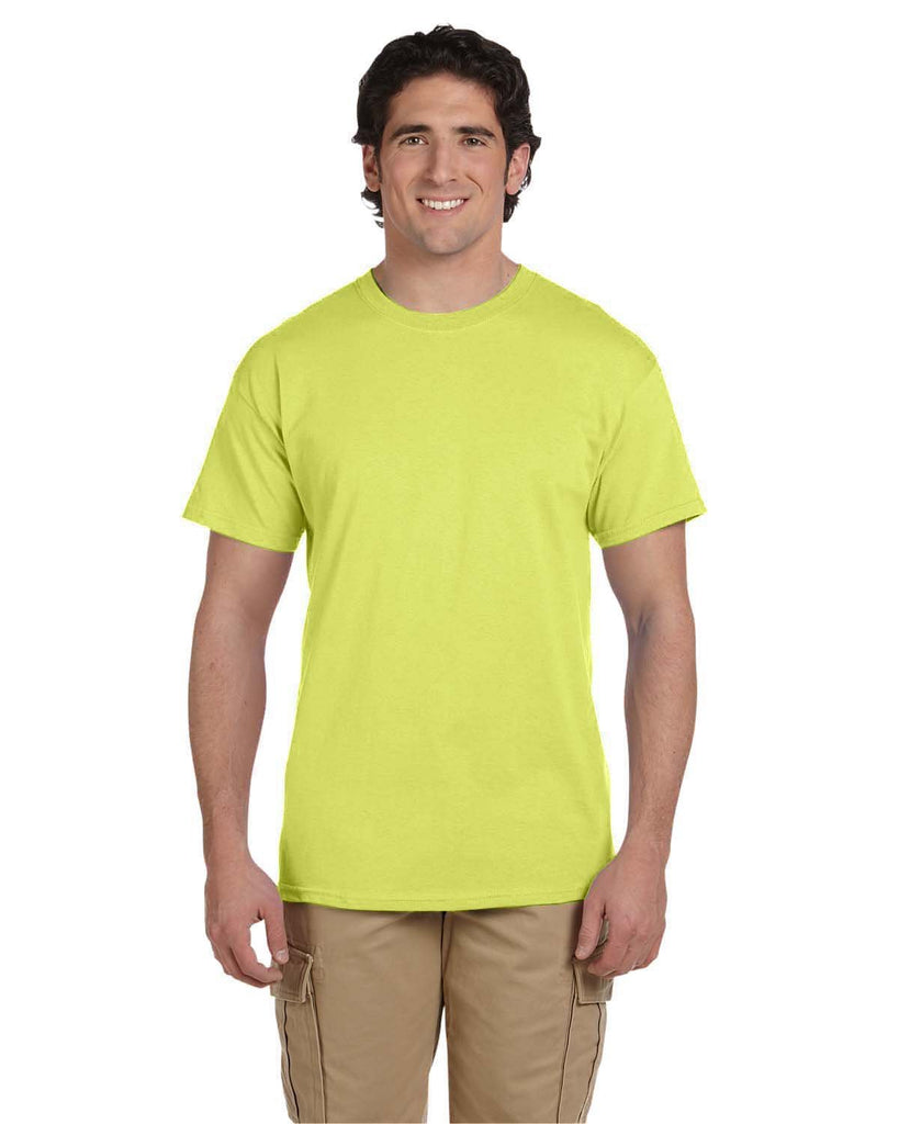 Fruit of the Loom-3931-Hd Cotton T Shirt-NEON YELLOW