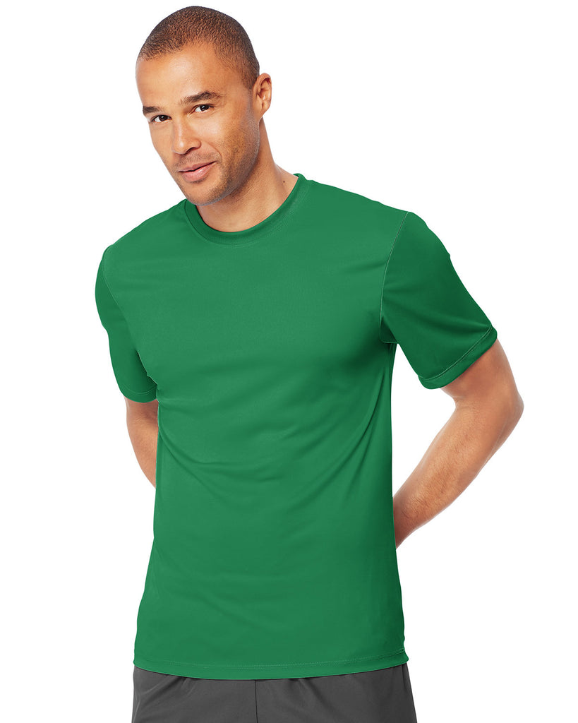 Hanes-4820-Cool Dri With Freshiq T Shirt-KELLY GREEN
