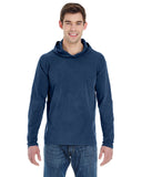 Comfort Colors-4900-Heavyweight Long Sleeve Hooded T Shirt-TRUE NAVY