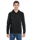 Comfort Colors-4900-Heavyweight Long Sleeve Hooded T Shirt-BLACK