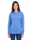 Comfort Colors-4900-Heavyweight Long Sleeve Hooded T Shirt-FLO BLUE