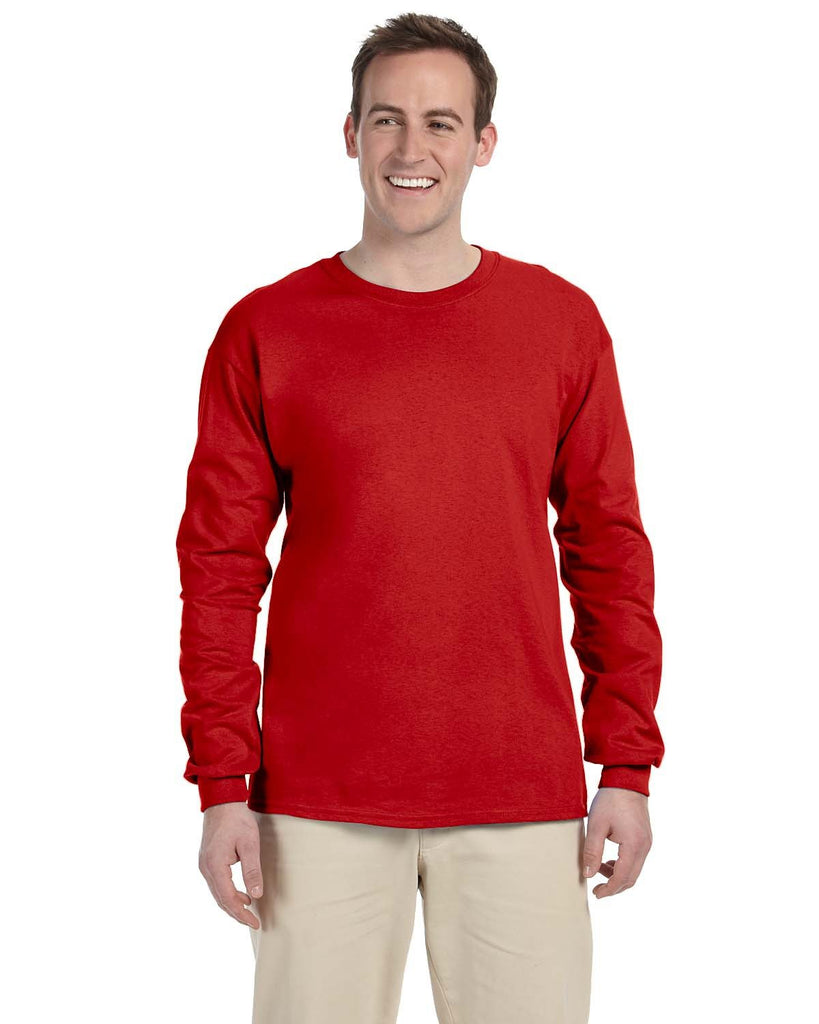 Fruit of the Loom-4930-Hd Cotton Long Sleeve T Shirt-TRUE RED