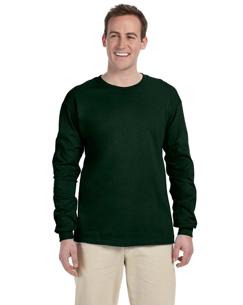 Fruit of the Loom-4930-Hd Cotton Long Sleeve T Shirt-FOREST GREEN