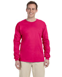 Fruit of the Loom-4930-Hd Cotton Long Sleeve T Shirt-CYBER PINK
