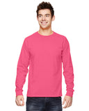 Fruit of the Loom-4930-Hd Cotton Long Sleeve T Shirt-NEON PINK