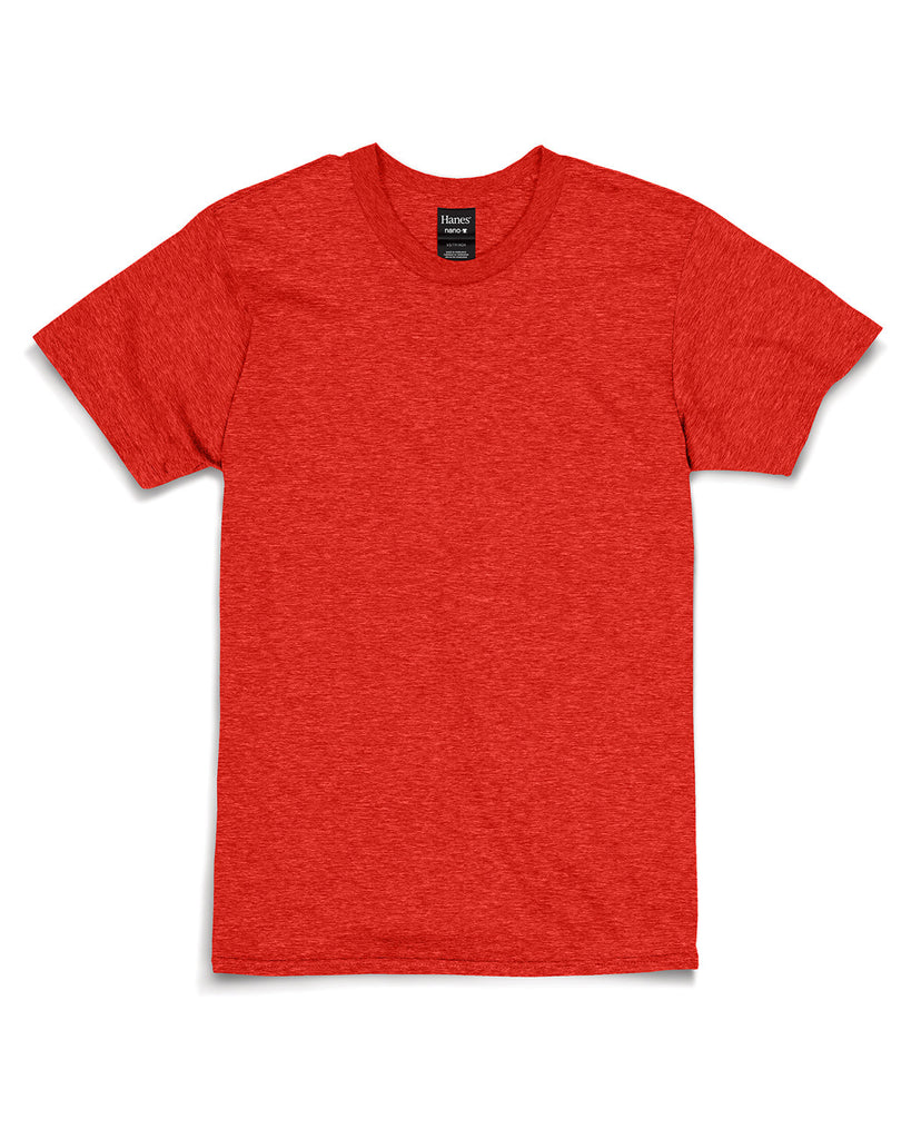 Hanes-4980-Perfect T T Shirt-POPPY HEATHER