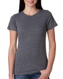 Bayside-4990-100% Ring Spun Cotton Jersey T Shirt-HEATHER CHAR