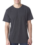 Bayside-5010-Heather Ring Spun Jersey Tee-HEATHER CHARCOAL